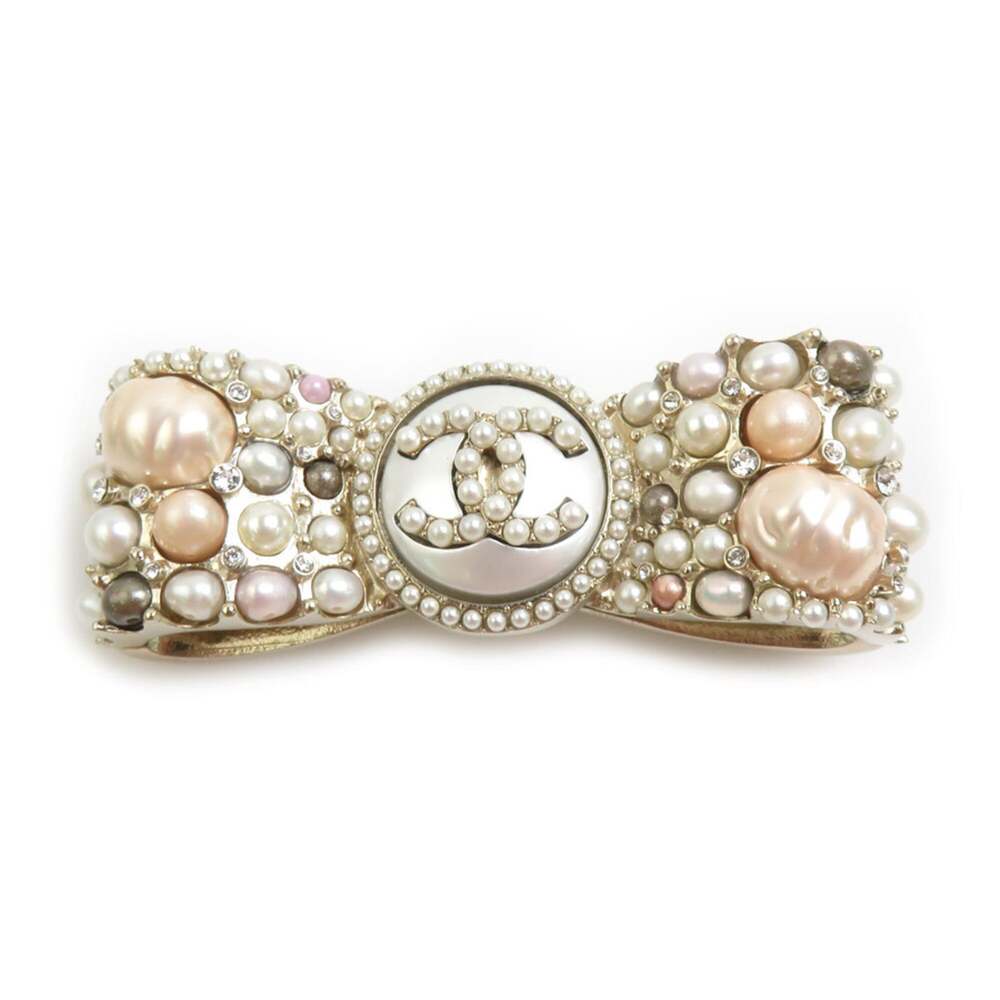 Chanel Cc Logo Brooch Gold-Tone Metal #336524C74B